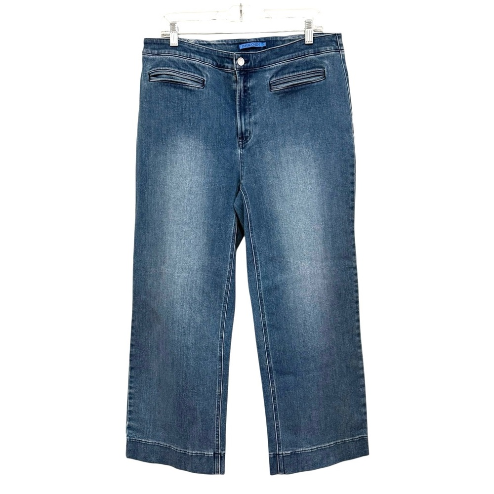 J.McLaughlin Hadleigh Wide Leg Denim Trousers Jeans Size 12 - Picture 3 of 11